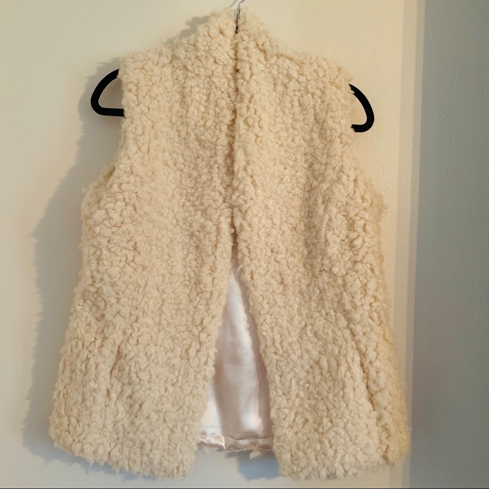 Garnet Hill shag vest